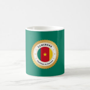 Kamerun-Flagge Kaffeetasse