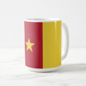 Kamerun Flagge Kaffeetasse (VorderseiteRechts)