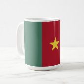 Kamerun Flagge Kaffeetasse (Vorderseite Links)