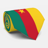 Kamerun-Flagge Krawatte (Gerollt)
