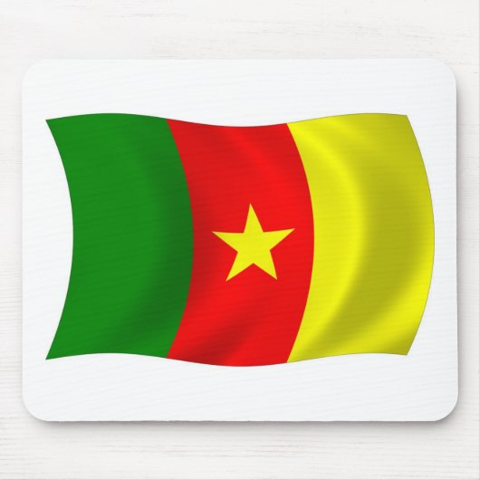 Kamerun Flagge Mauspad (Vorne)