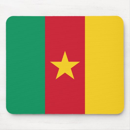 Kamerun-Flagge Mousepad (Vorne)