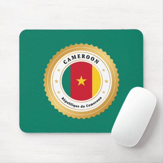 Kamerun-Flagge Mousepad (Mit Mouse)