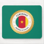 Kamerun-Flagge Mousepad (Vorne)