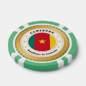 Kamerun-Flagge Pokerchips (Einzeln)
