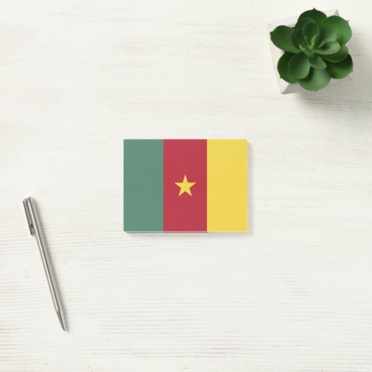Kamerun Flagge Post-it Klebezettel (Büro)