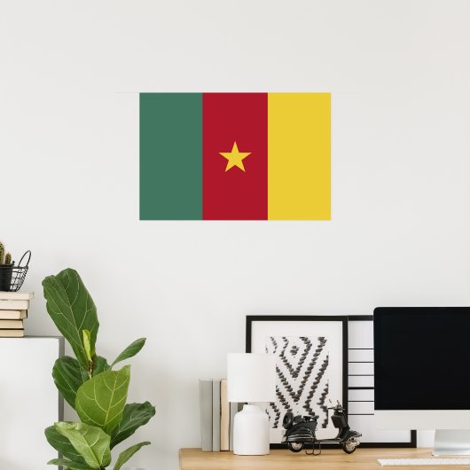 Kamerun Flagge Poster (Heimbüro)