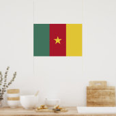 Kamerun Flagge Poster (Küche)
