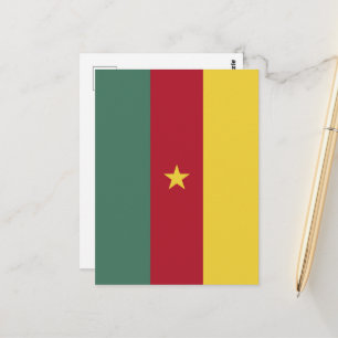 Kamerun Flagge Postkarte