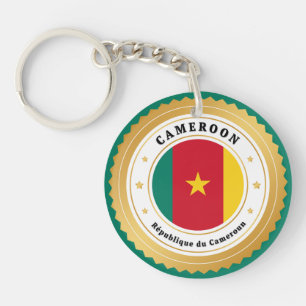 Kamerun-Flagge Schlüsselanhänger