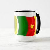 Kamerun Flagge Tasse (VorderseiteRechts)