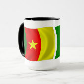 Kamerun Flagge Tasse (Vorderseite Links)