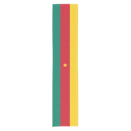 Kamerun Flaggenplatzierter Kurzer Tischläufer (Vorderseite)