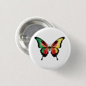 Kamerun Frack Butterfly Flag Sticker Button (Vorne & Hinten)