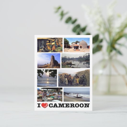 Kamerun - I Liebe - Postkarte (Stehend Vorderseite)