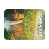 Kamerun Illustration Travel Art Vintag Magnet (Horizontal)