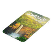 Kamerun Illustration Travel Art Vintag Magnet (Linke Seite)