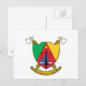 Kamerun-Kameruner Wappen Postkarte (Vorne/Hinten)