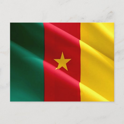Kamerun - Kamerunische Flagge - Postkarte (Vorderseite)