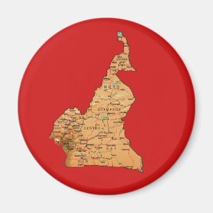 Kamerun-Karten-Magnet Magnet