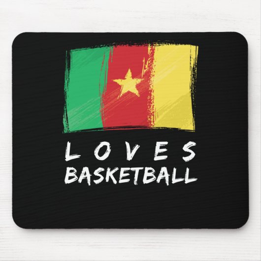 Kamerun Lieben Basketball Mousepad (Vorne)