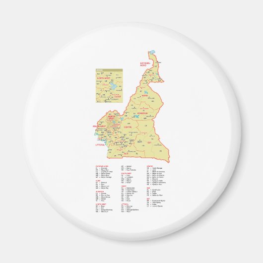 Kamerun Magnet (Vorne)