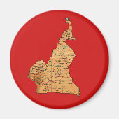Kamerun Map Magnet (Vorne)