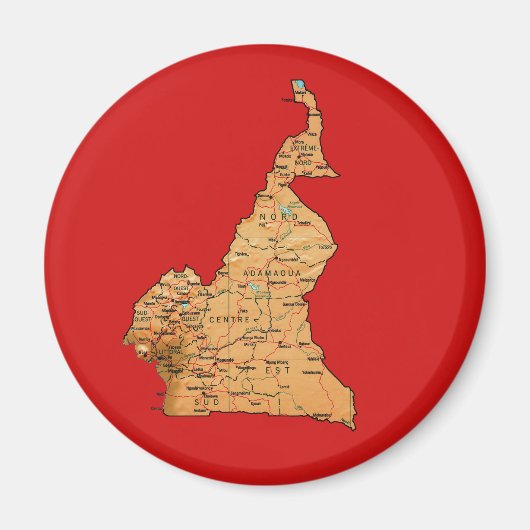 Kamerun Map Magnet (Vorne)
