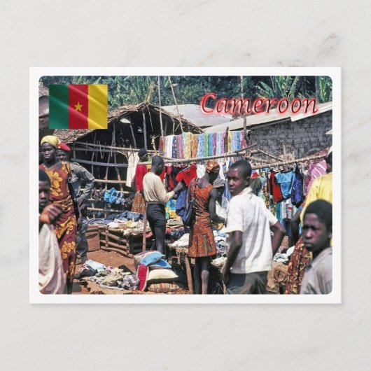 Kamerun - Markt - Postkarte (Vorderseite)