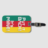 Kamerun National Flag Patriotic Gepäckanhänger (Vorderseite (Horizontal))