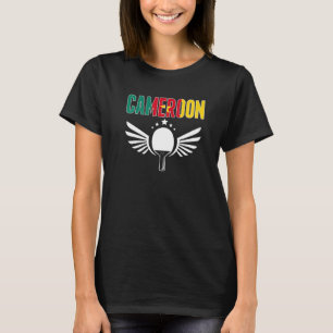Kamerun Ping Pong Kamerunischer Tischtennis-Unter T-Shirt