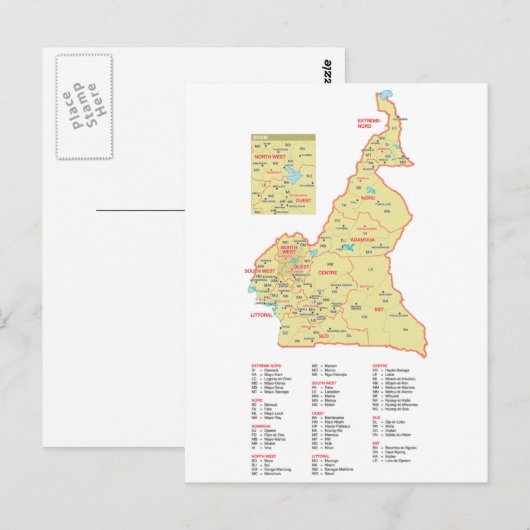 Kamerun Postkarte (Vorne/Hinten)