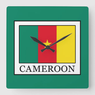 Kamerun Quadratische Wanduhr