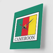 Kamerun Quadratische Wanduhr (Winkel)
