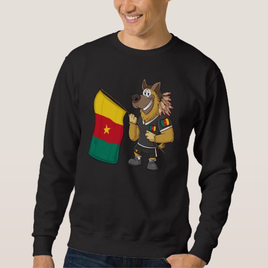 Kamerun Rasta Hund Sweatshirt (Vorderseite)