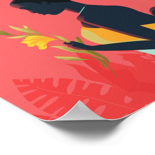 Kamerun Reiseplakat Afrika Poster (Ecke)