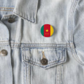 Kamerun-Taste, patriotische Kameruner Fahne-Mode Button (Beispiel)
