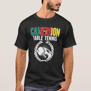 Kamerun Tischtennis Kamerunischer Ping Pong Supp T-Shirt