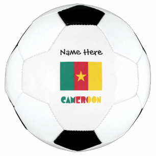 Kamerun und kamerunische Flagge Personalisiert Fußball