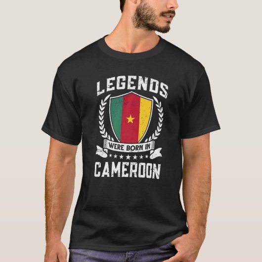 Kamerun - Vintage Flagge Kamerun T-Shirt (Vorderseite)