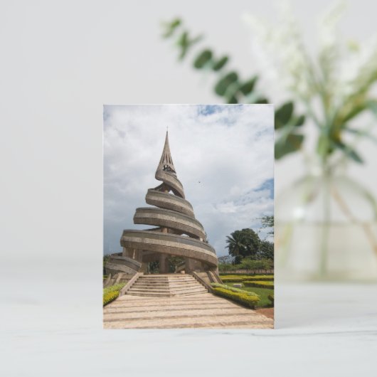 Kamerun - Yaounde - Das Wiedervereinigung-Denkmal Postkarte (Stehend Vorderseite)