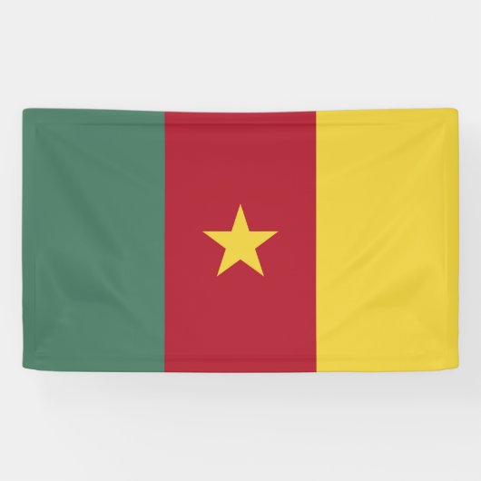 Kamerunaflagge Banner (Horizontal)