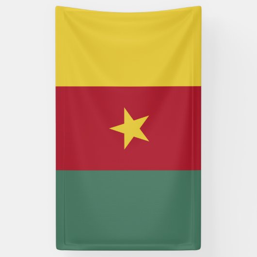 Kamerunaflagge Banner (Vertikal)