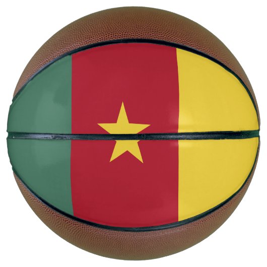 Kamerunaflagge Basketball (Vorderseite)
