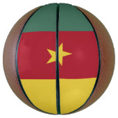 Kamerunaflagge Basketball (Vertikal)