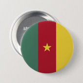 Kamerunaflagge Button (Vorne & Hinten)