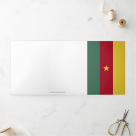 Kamerunaflagge Dreifach Gefaltete Karte