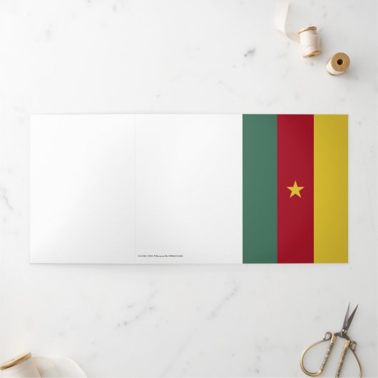 Kamerunaflagge Dreifach Gefaltete Karte (Außenbereich)