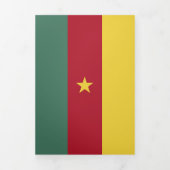 Kamerunaflagge Dreifach Gefaltete Karte (Cover)