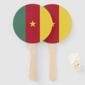 Kamerunaflagge Fächer (Vorne und Hinten)